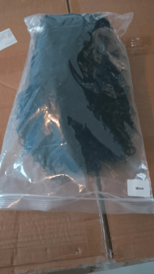100% Human Hair C Part Lace Wig Curly 