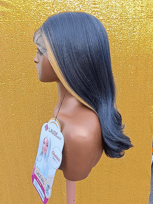 Multipart Lace Front Blueberry and Blonde Wig With Baby Hair