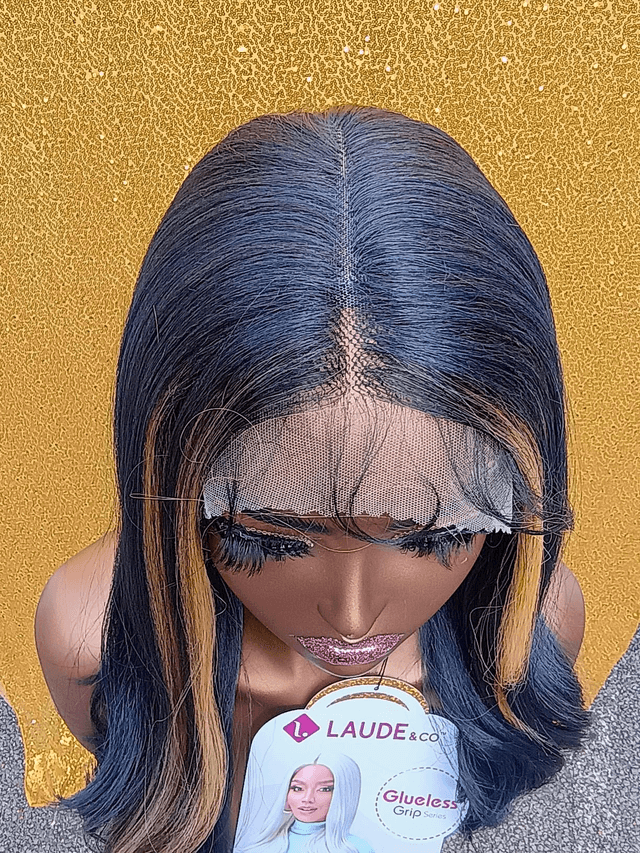 Multipart Lace Front Blueberry and Blonde Wig With Baby Hair