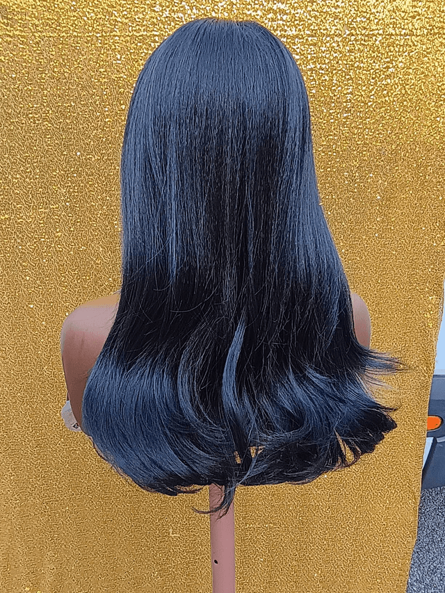 Multipart Lace Front Blueberry and Blonde Wig With Baby Hair